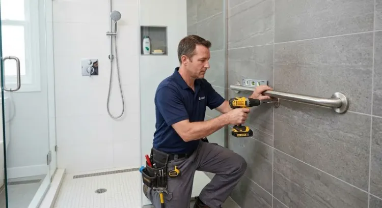 Salle de bain PMR : adapter un logement au vieillissement, aides et artisans à mobiliser