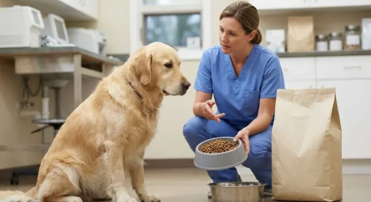 Croquettes chien en surpoids 2026 : calories, protéines et fibres
