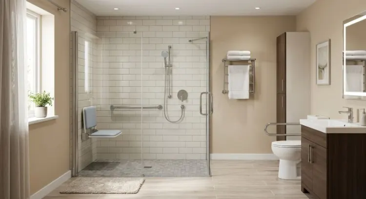 Salle de bain PMR : adapter un logement au vieillissement, aides et artisans à mobiliser